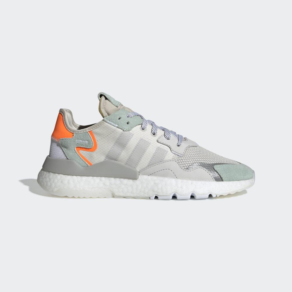 Originals Adidas Nite Jogger Barbati Romania - Albi/Gri/Verzi BD7956